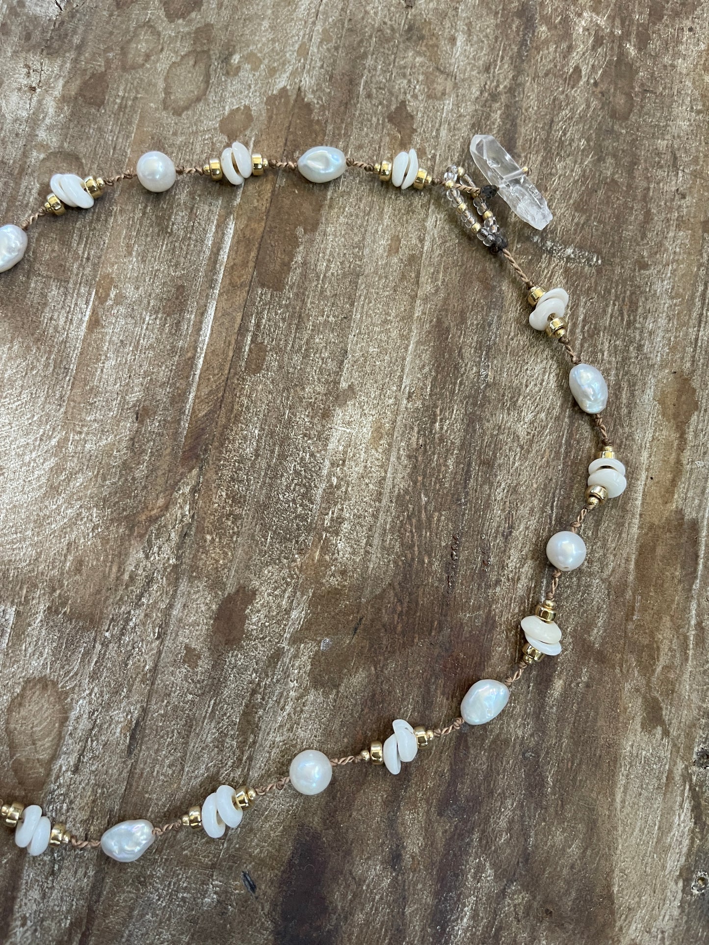 White luxe choker